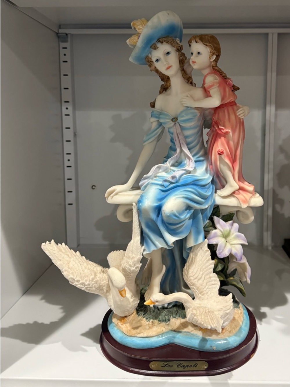 Elegant Mother and Child Figurine